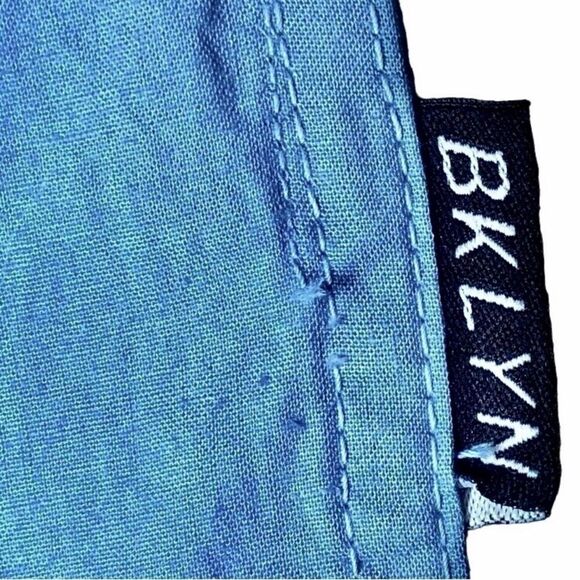 Brooklyn Cloth Tricolor Dyed Short Sleeve Button Down in Pink/White/Blue Men’s M - Picture 6 of 10